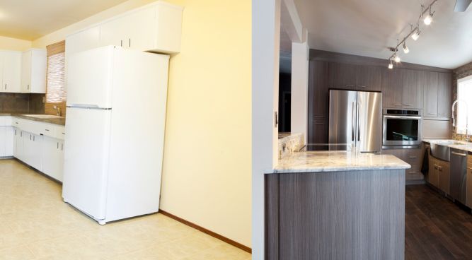Kitchen Bump-Out Before And After Transformations